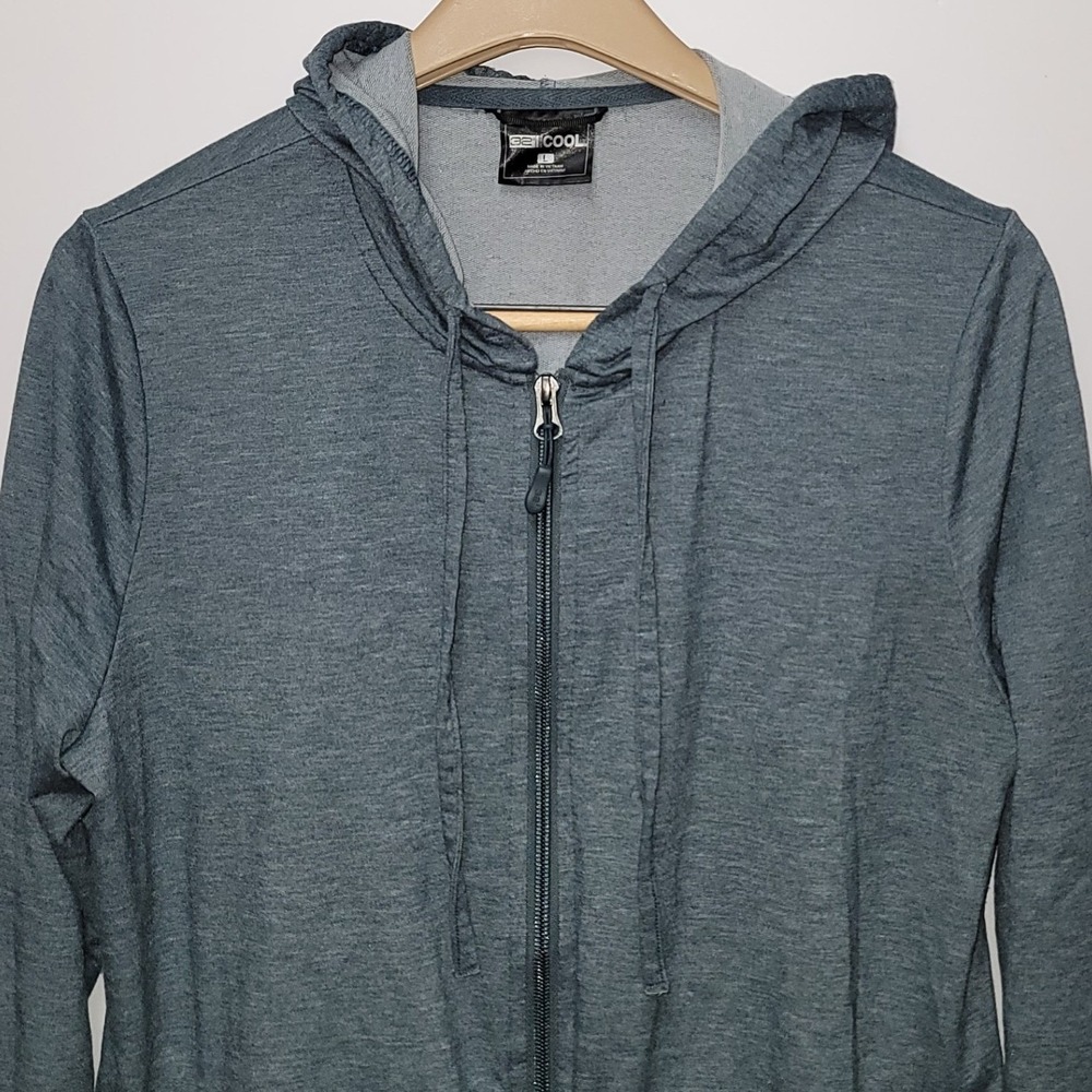 32 Degrees Cool Women's Lightweight Hooded Jacket Sz L pockets Athleisure Sporty - Picture 5 of 11